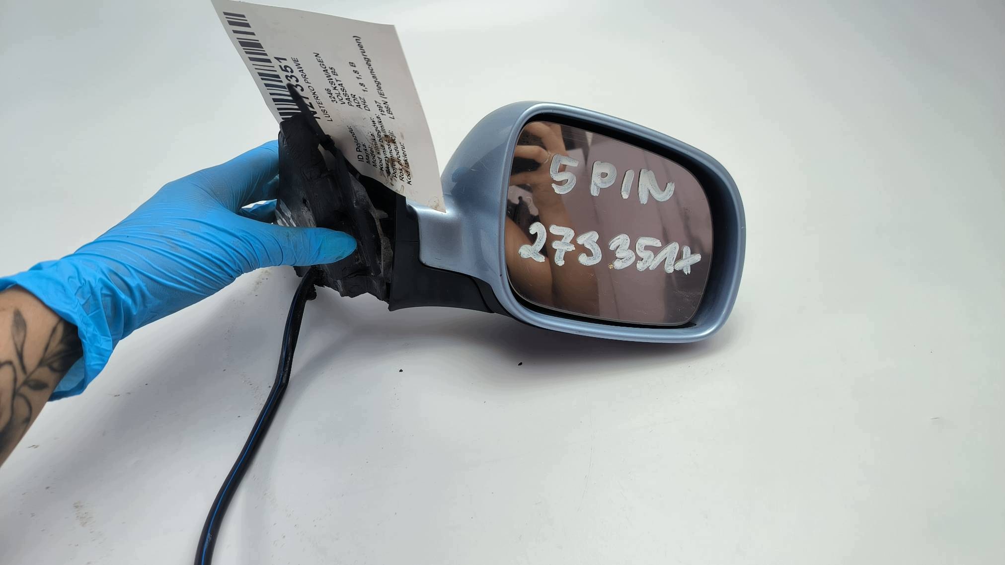 mirror right EU LL5Y VOLKSWAGEN PASSAT B5 5 PIN
