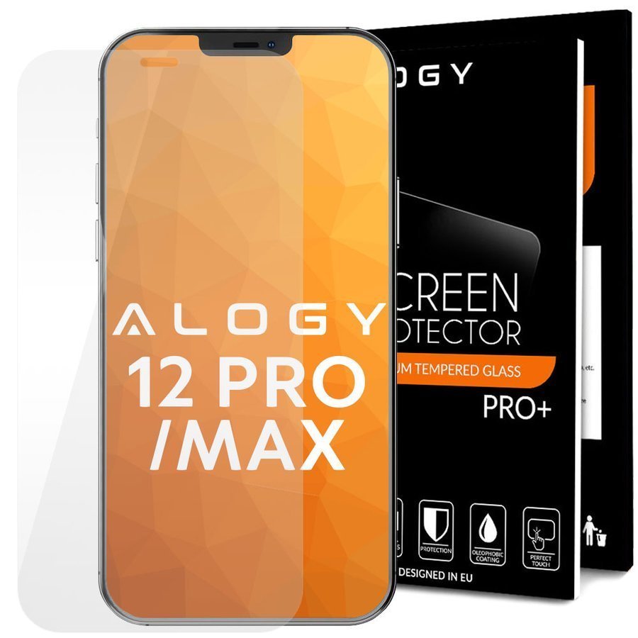 

Szkło Na Ekran 9H Szyba Alogy Do Iphone 12 Pro/max