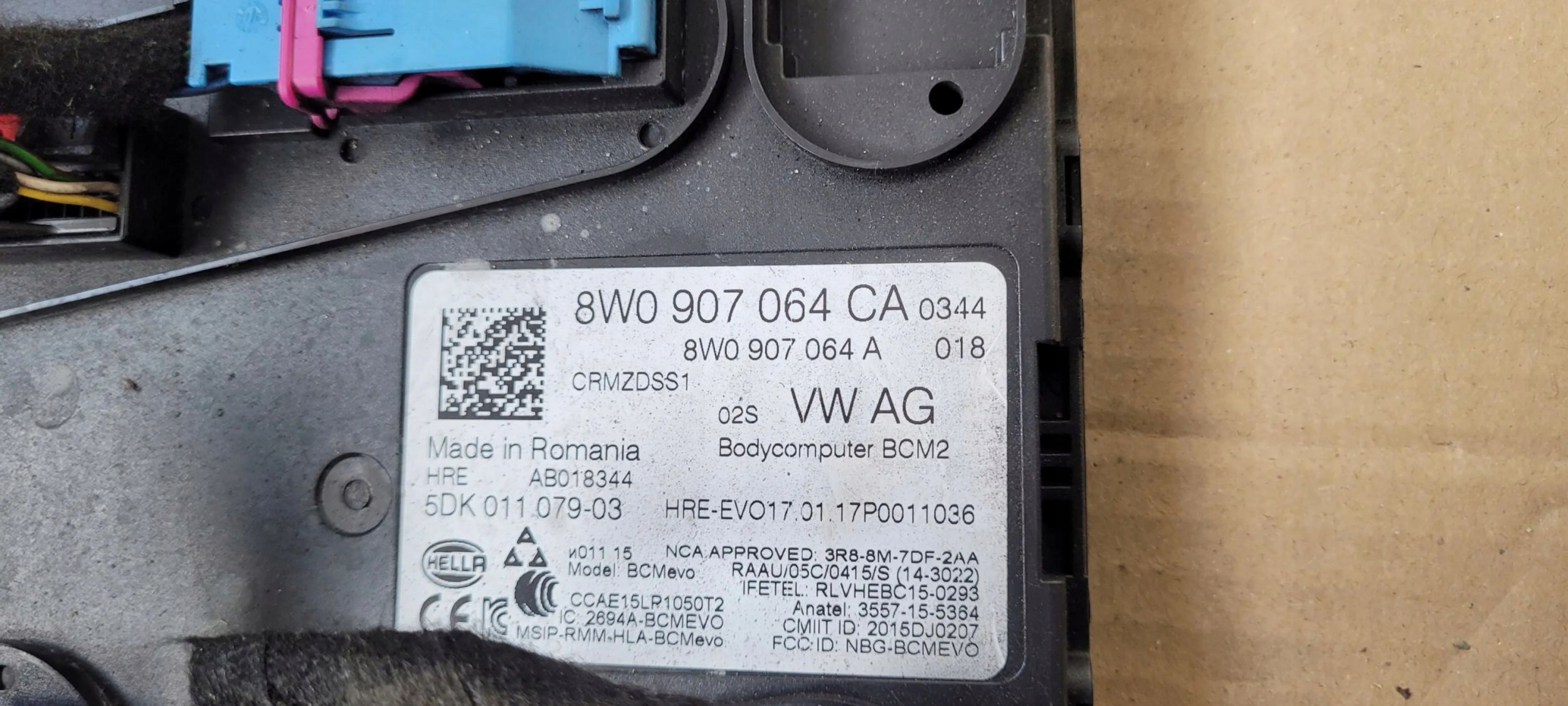 A5 8W comfort control unit BCM2 8W0907064CA A4 B9 8W Q5