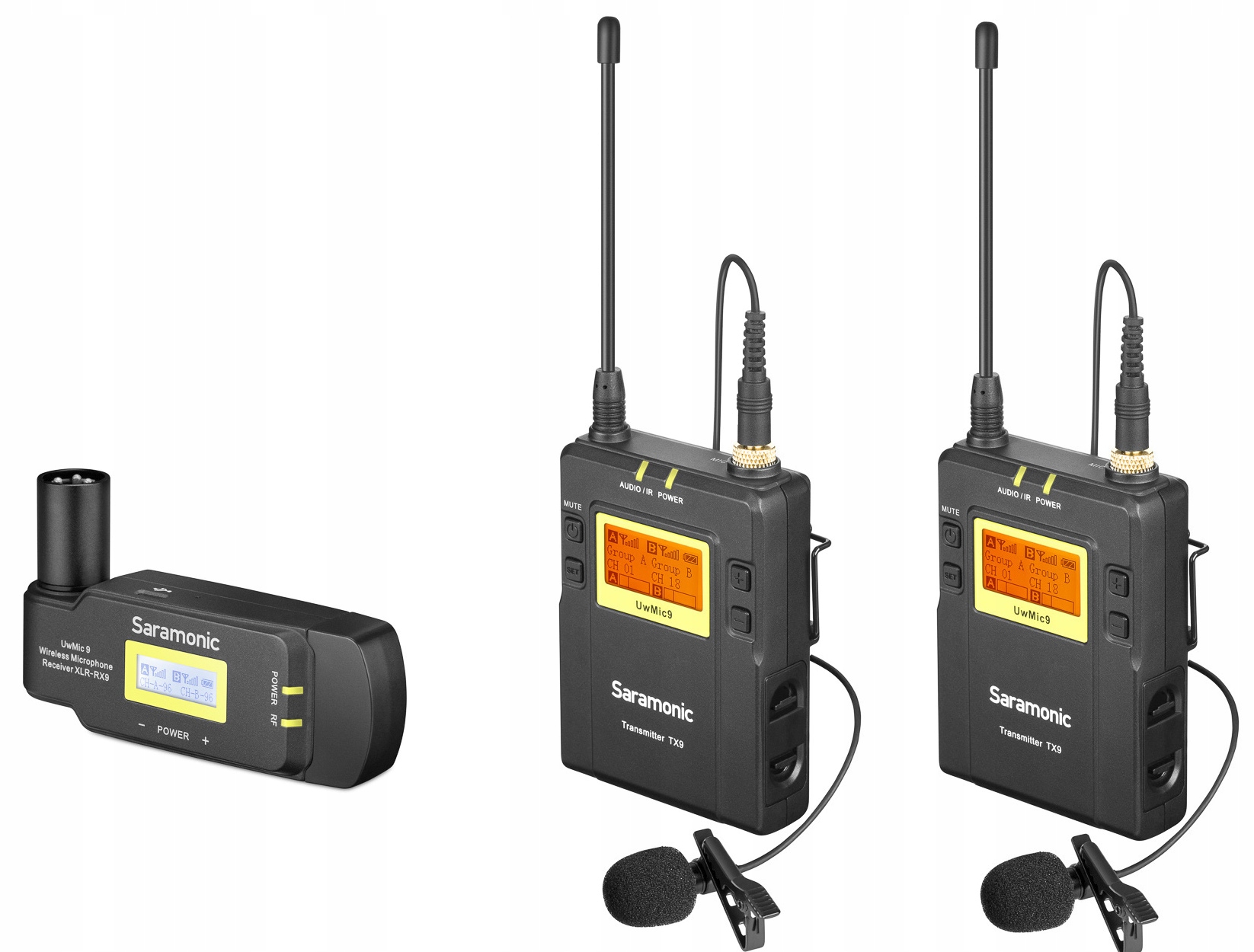 

Saramonic UWMIC9 Kit 8 Bezprzewod RX-XLR9+TX9+TX9