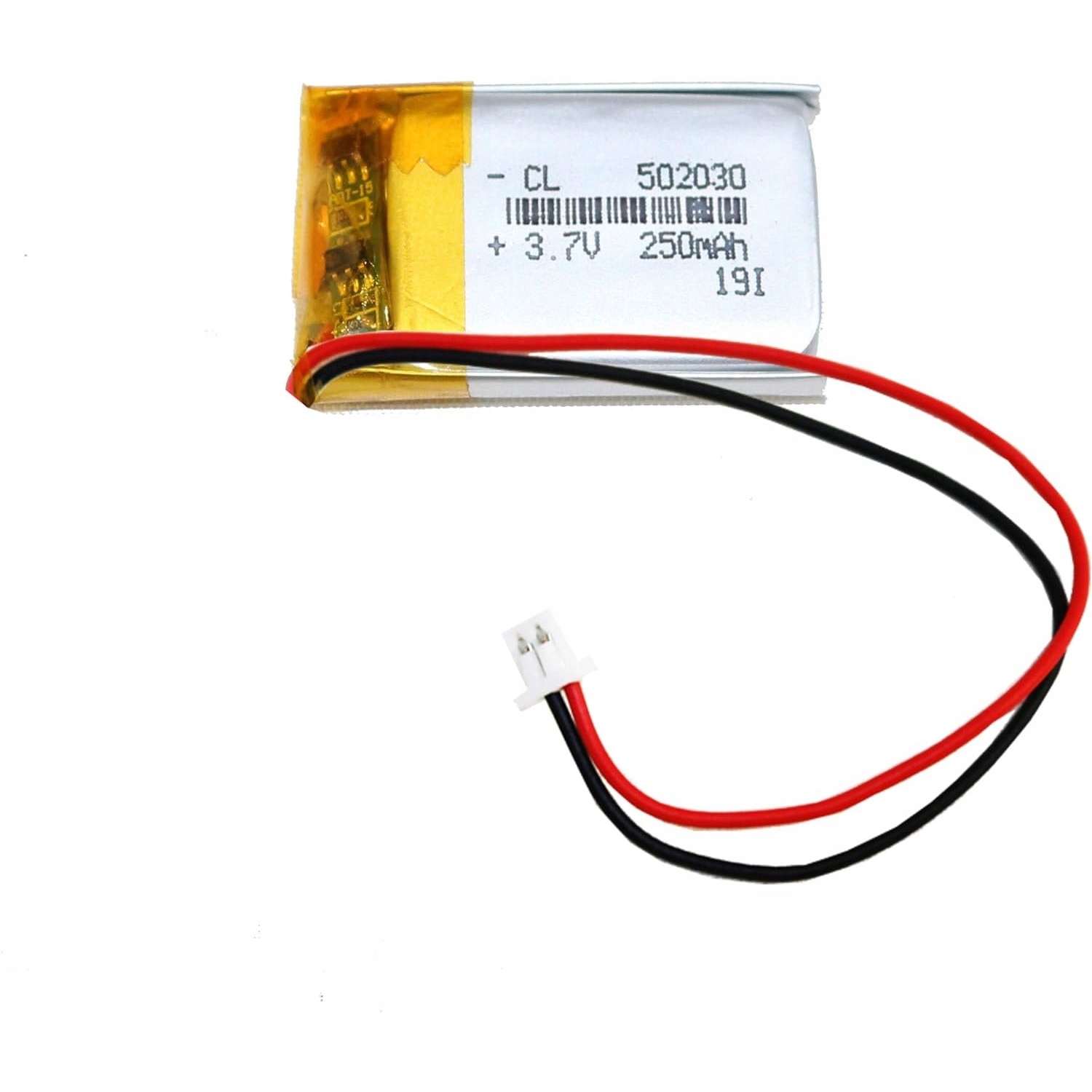 Bateria Akumulator Li-Po Li-Poly 250mAh 3.7V Symbol baterii 502030