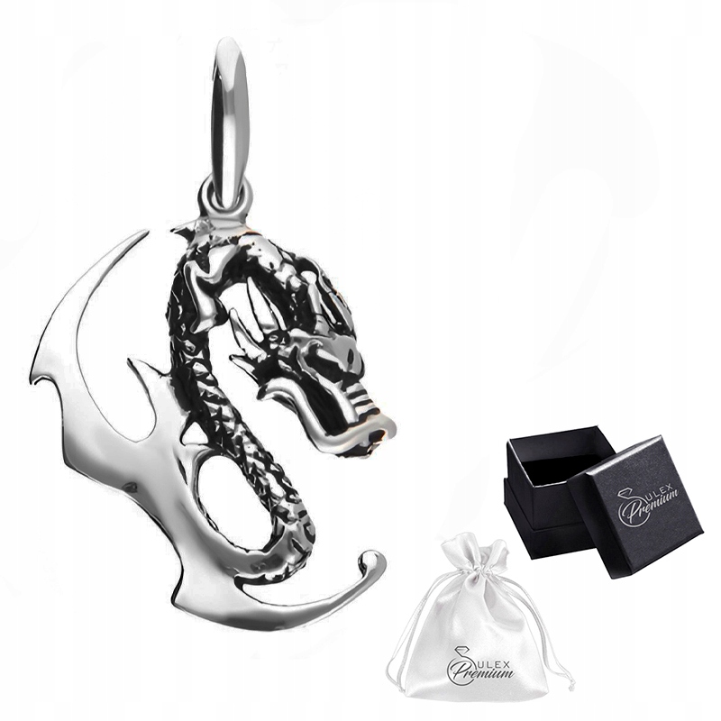 Stříbrný přívěsek ryzost 925 Přívěsek Fantasy Dragon Drak