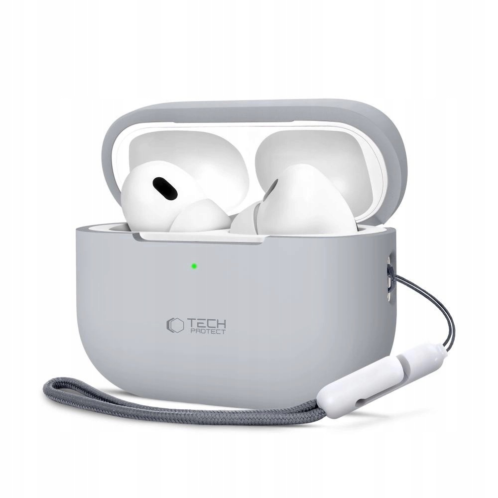 Etui Tech-Protect Silicone na Apple AirPods Pro 1 2 szare