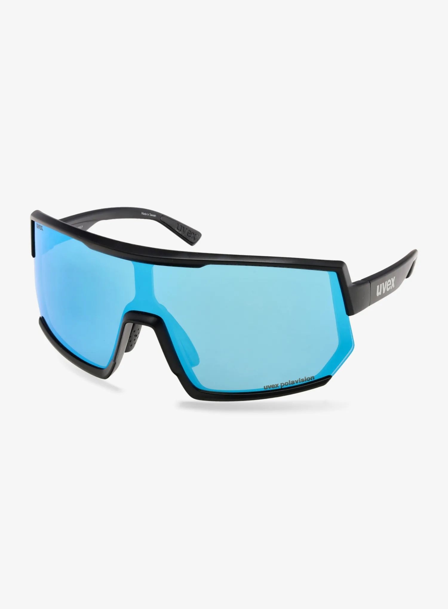 Cyklistické brýle Uvex Sportstyle 235 P černá matná/zrcadlová modrá