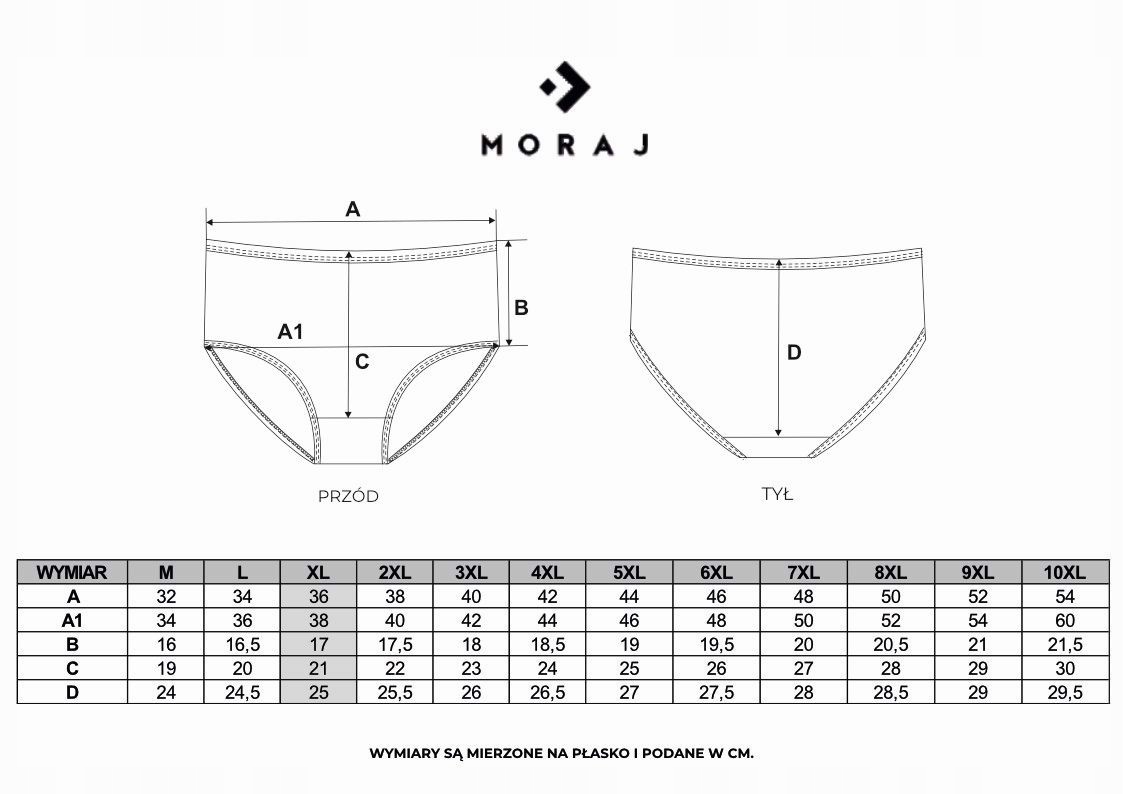 MAJTKI DAMSKIE BAWEŁNIANE FIGI MORAJ 6-PAK - r. L Liczba sztuk w ofercie 1 szt.