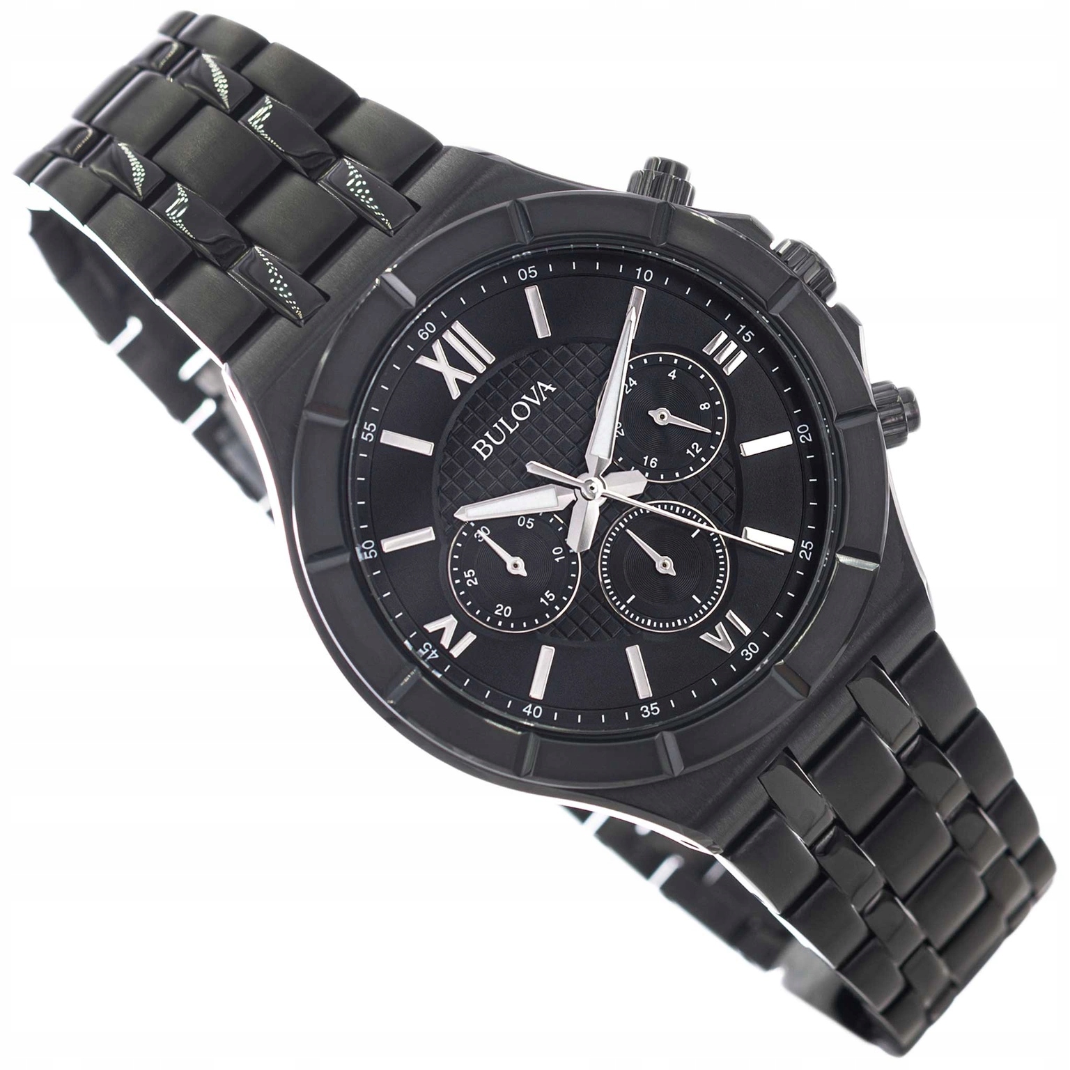Pánské Hodinky Bulova 98A242 Elegantní S Chronografovým Náramkem