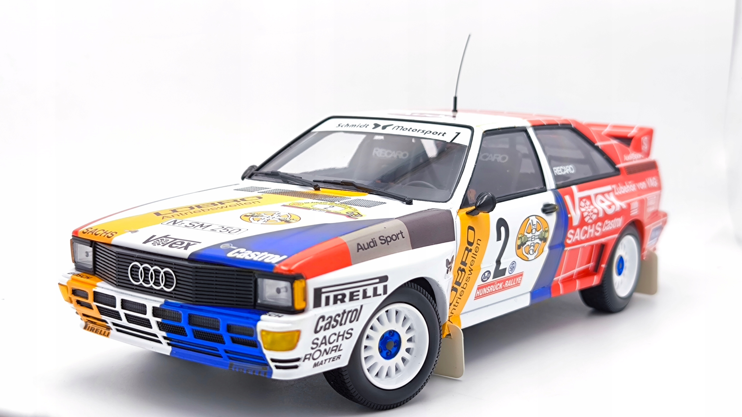Audi Quattro A2 Schmidt Motorsport Hunsruck Rallye 1984 1:18 Minichamps
