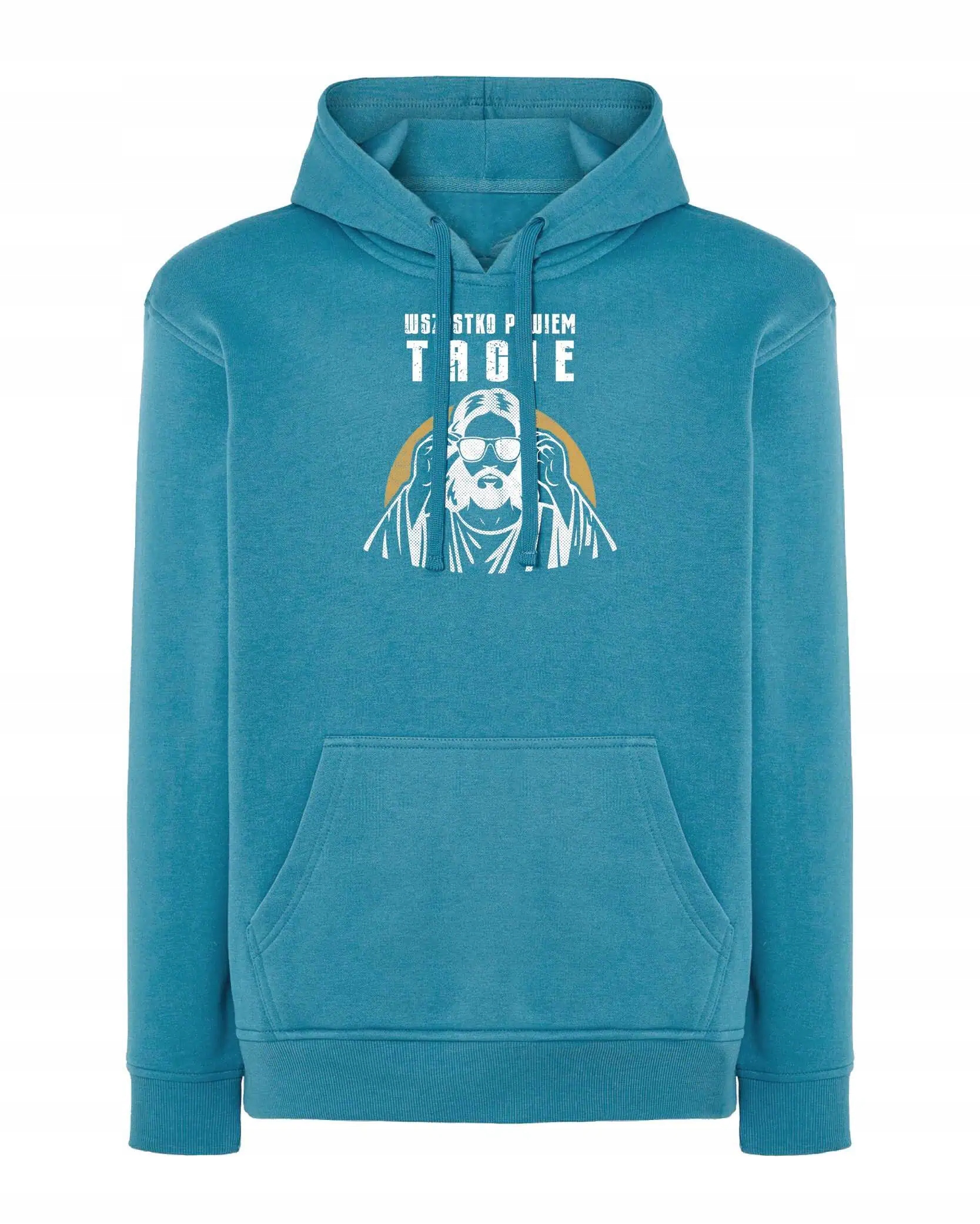 Mikina Všechno řeknu tatínkovi Zábavná s Ježíškem Modrá M