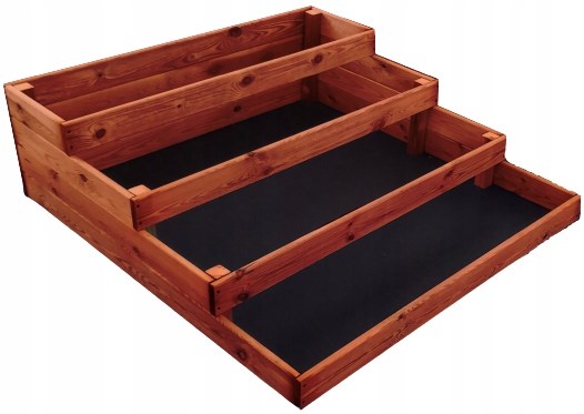 Skrzynie Na Warzywniak Piętrowy 120x120x40 Podwójnie Impregnowany Zielnik