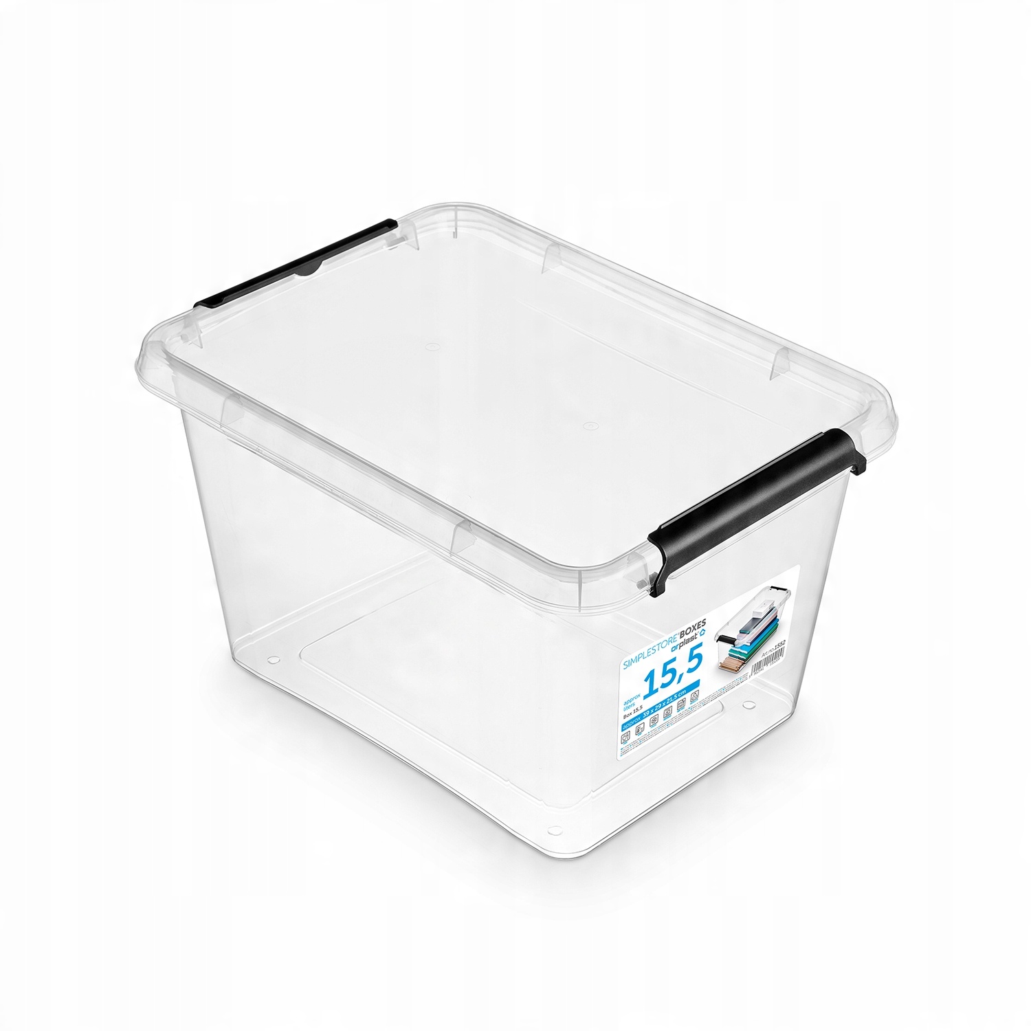 

Organizer pojemnik plastikowy pudło pokrywa 15,5l