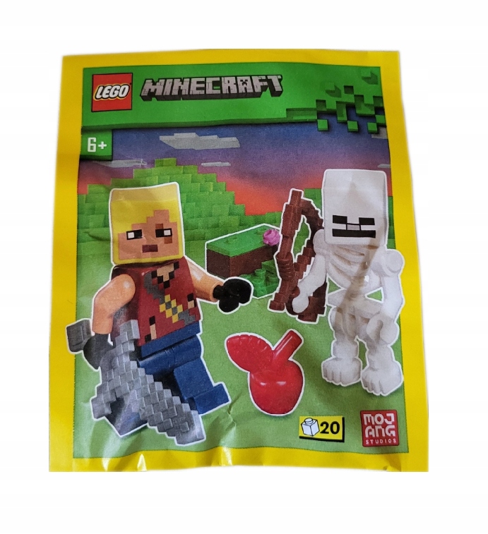 Lego Minecraft Minifigure Paper Bag Hero with Skeleton #662409 Saszetka