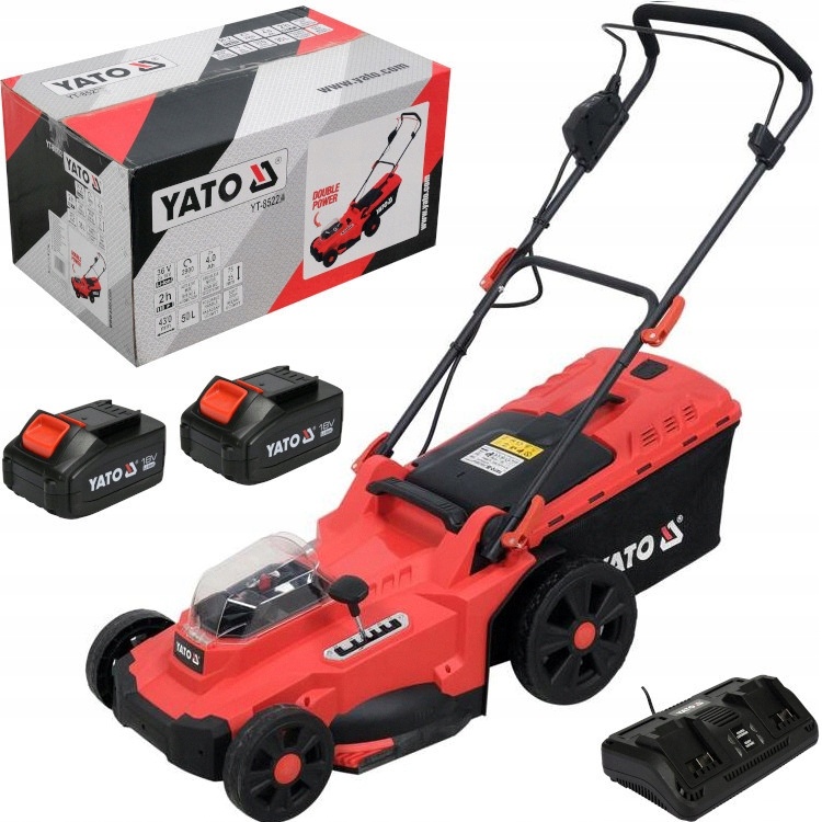 Yato Kosiarka Akumulatorowa Bezszczotkowa 36V 2x4Ah System 18V