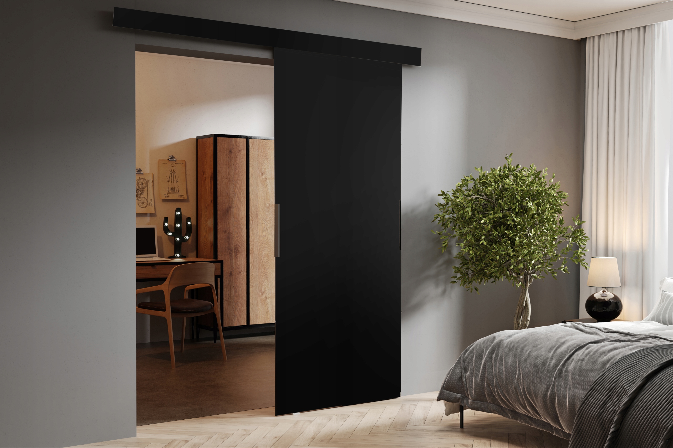 Drzwi przesuwne naścienne MULTI 90 zabudowa EAN (GTIN) 5902928282191