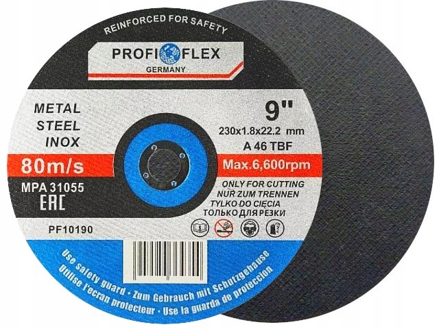 

Tarcza do cięcia metalu 230x1,8 tarcze Profiflex