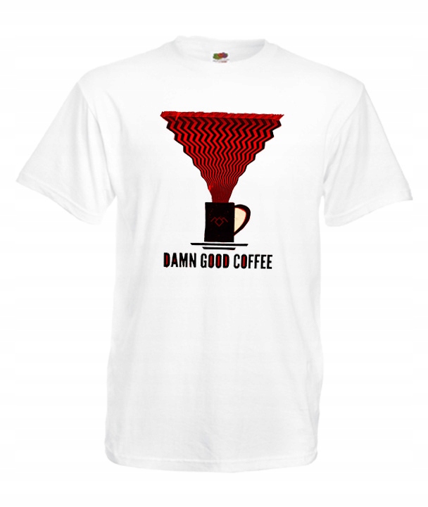

L Koszulka Męska Twin Peaks Cooper Kawa Wzory