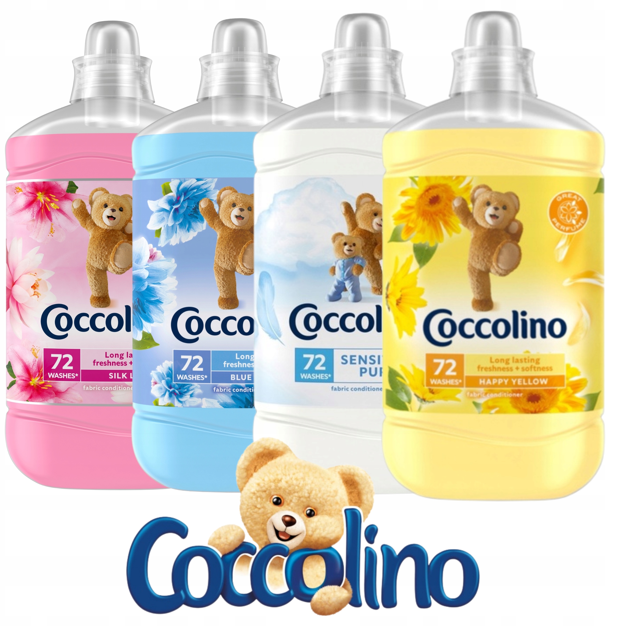 

Coccolino Płyn do płukania MIX 4x1,8l 288 prań