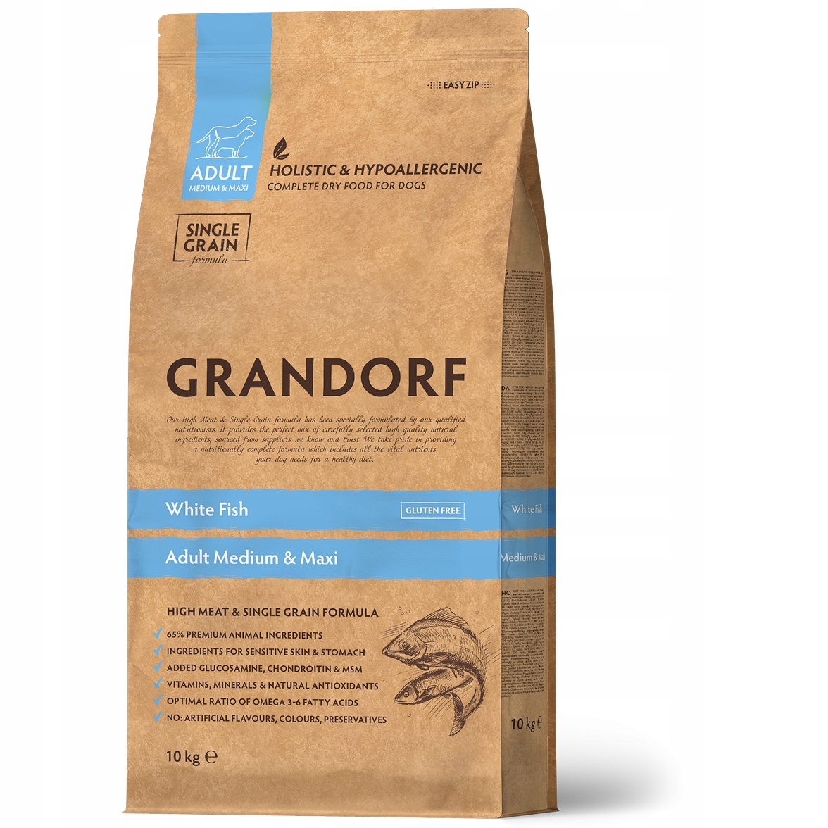 Grandorf Adult Medium & Maxi White Fish 10kg