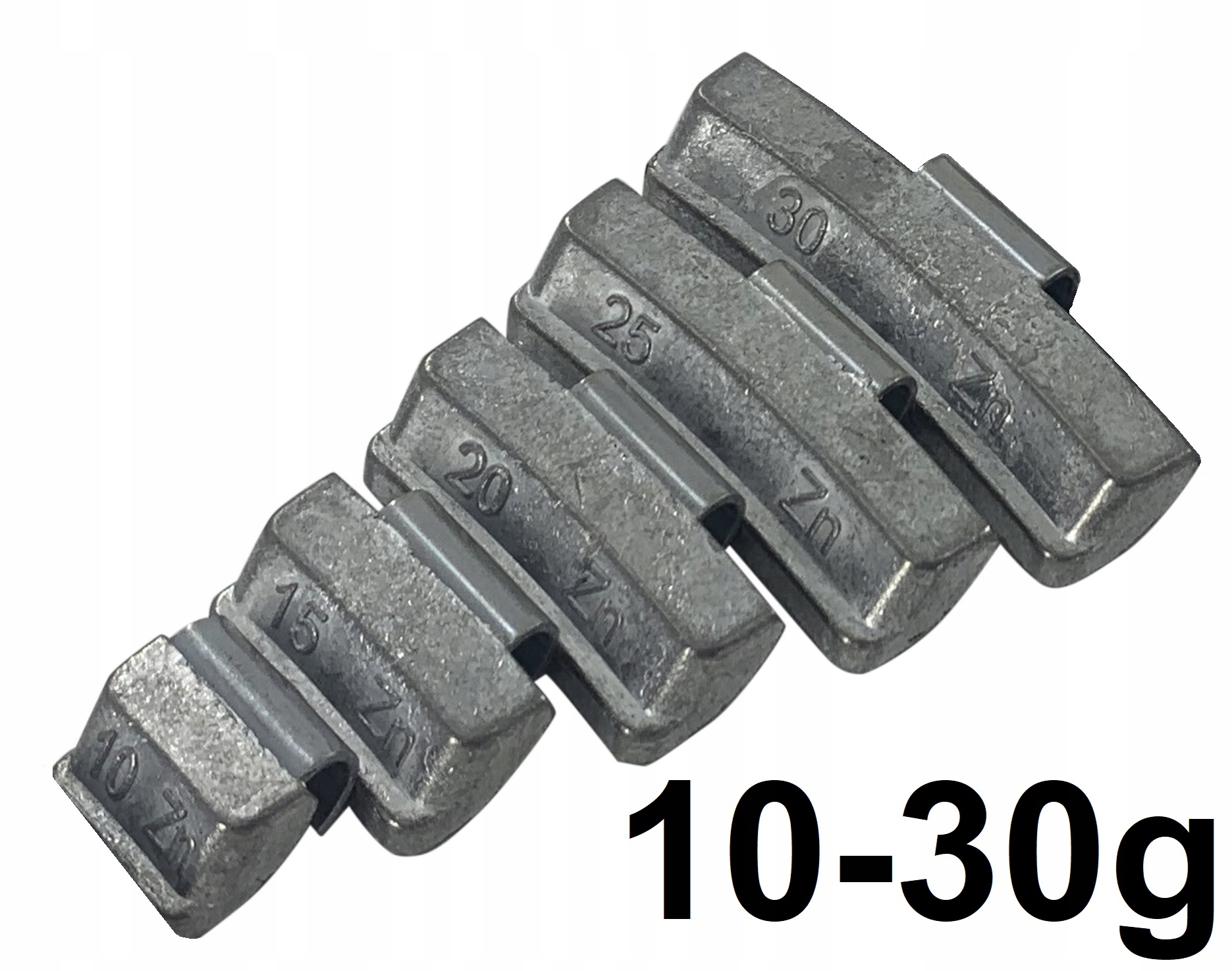 Sada napichovacích závaží Bas 10-30 g Zinok na oceľové disky 500 x