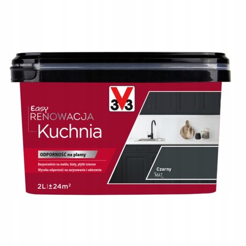 V33 Easy Kitchen Czarny Mat 2l