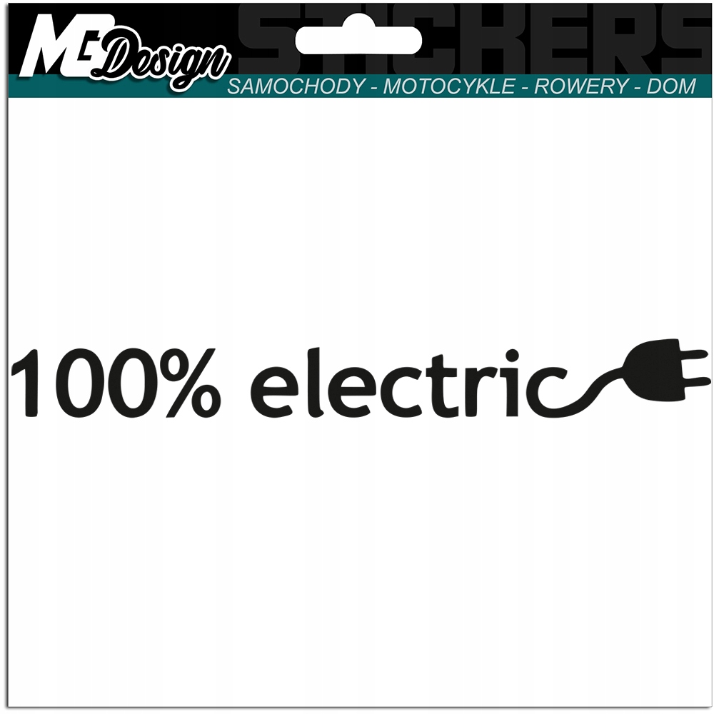 

Naklejka na auto 100% Electric Elektryczny 2x15