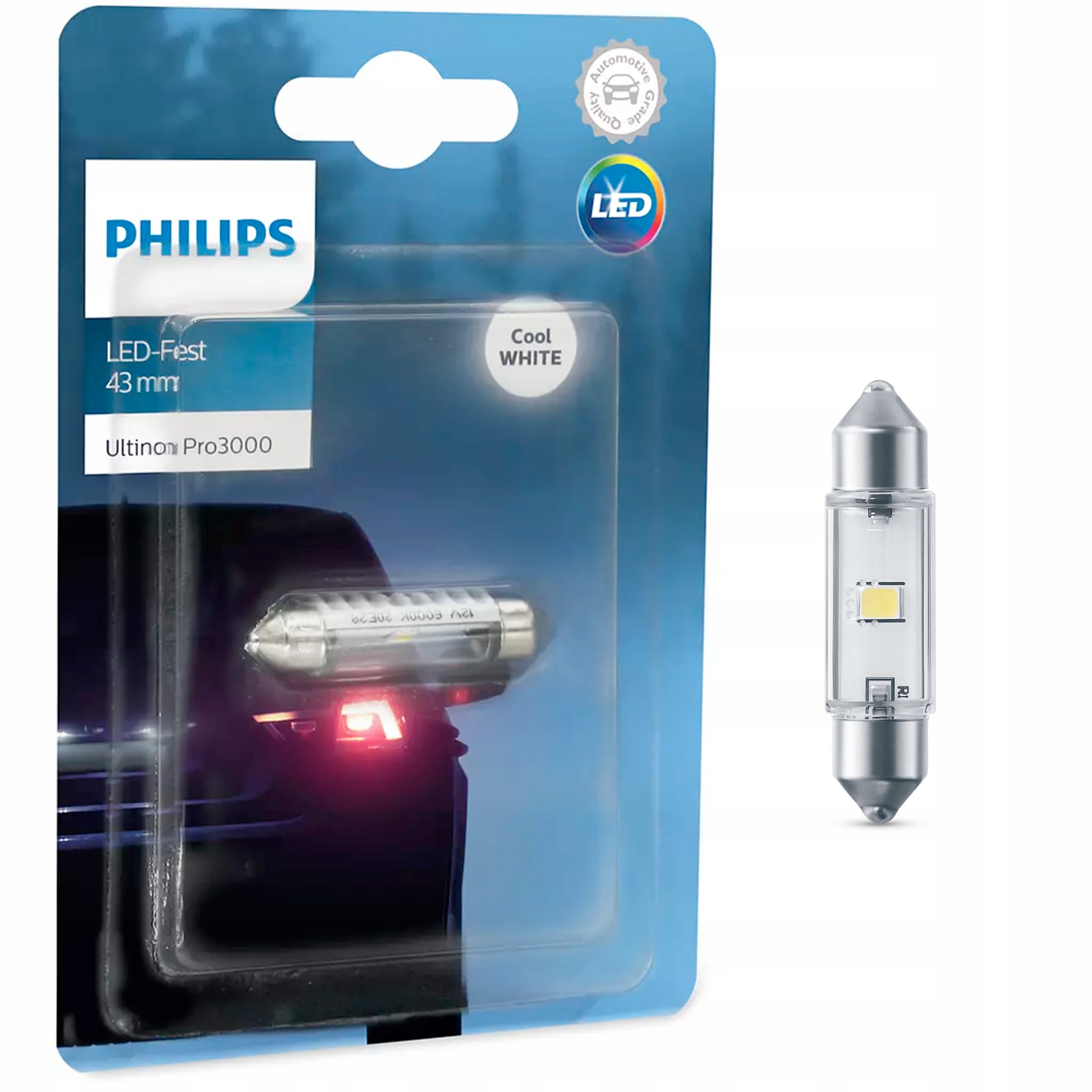 

Philips Led Ultinon Pro3000 C5W C10W 43mm 6000K