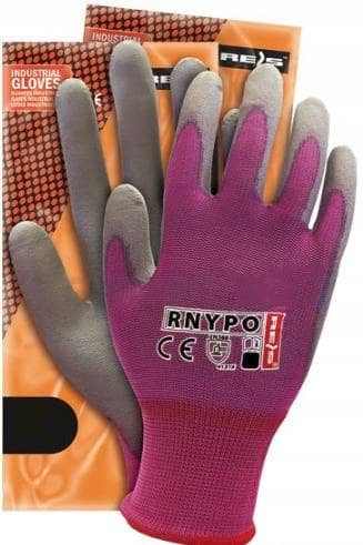 Rękawice Robocze Ochronne z Lateksem Reis (r 9)