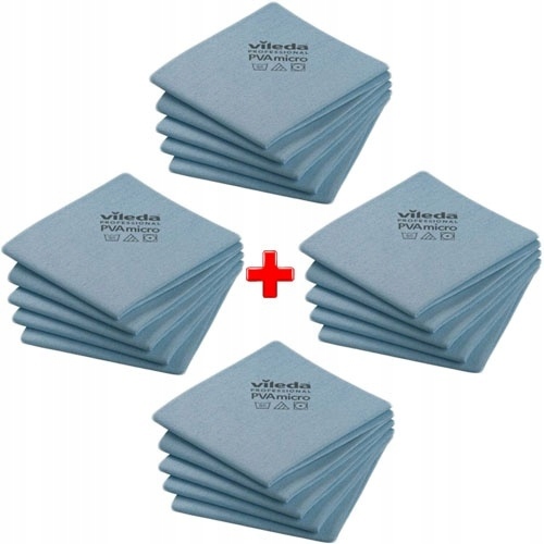 Levně Vileda Sada Utěrka Pva Micro Modrá 20 Ks Vileda Professional