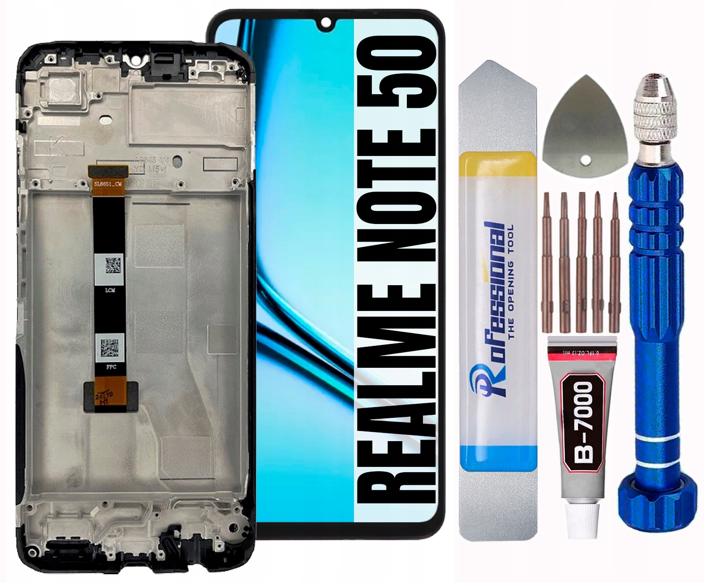 Displej Pro Oppo Realme Note 50 LCD Displej Rámeček