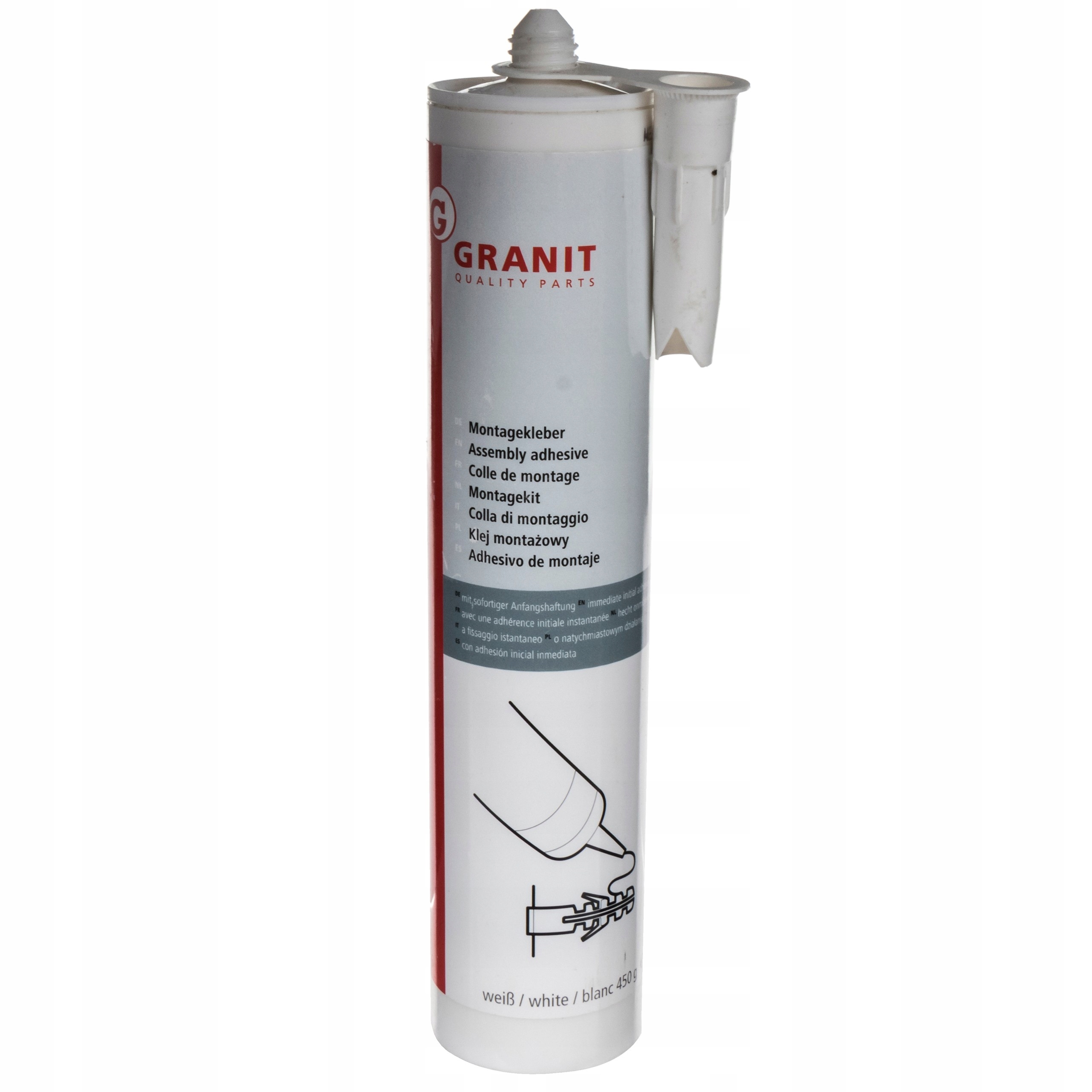 

Klej montażowy biały 310ml Granit