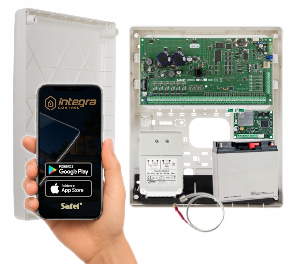 System Zestaw Alarmowy Integra 128 Plus Grade 3 Moduł Gsm Lte Aplikacja