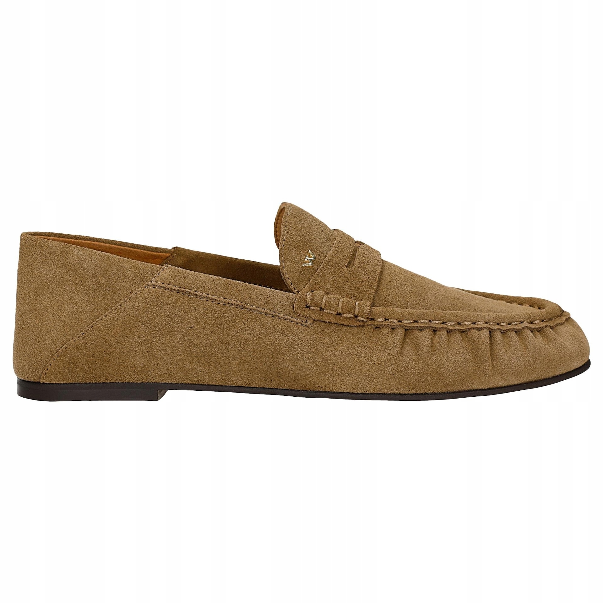 Hnědé dámské mokasíny ze štípenky, velikost vel.