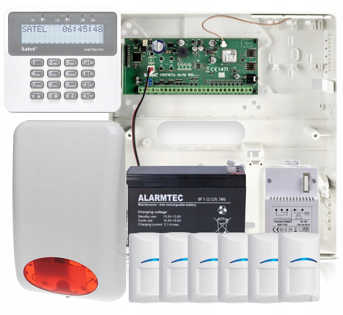 Sada Satel Perfecta Set-a 6PIR Bosch Klávesnica