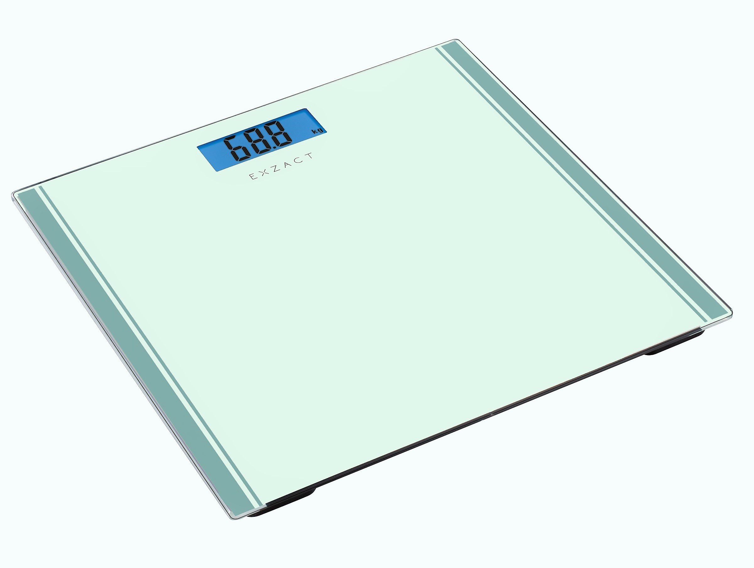 EXZACT Cyfrowa Waga Łazienkowa Elektroniczna 180kg LCD Biała — miniatura 2