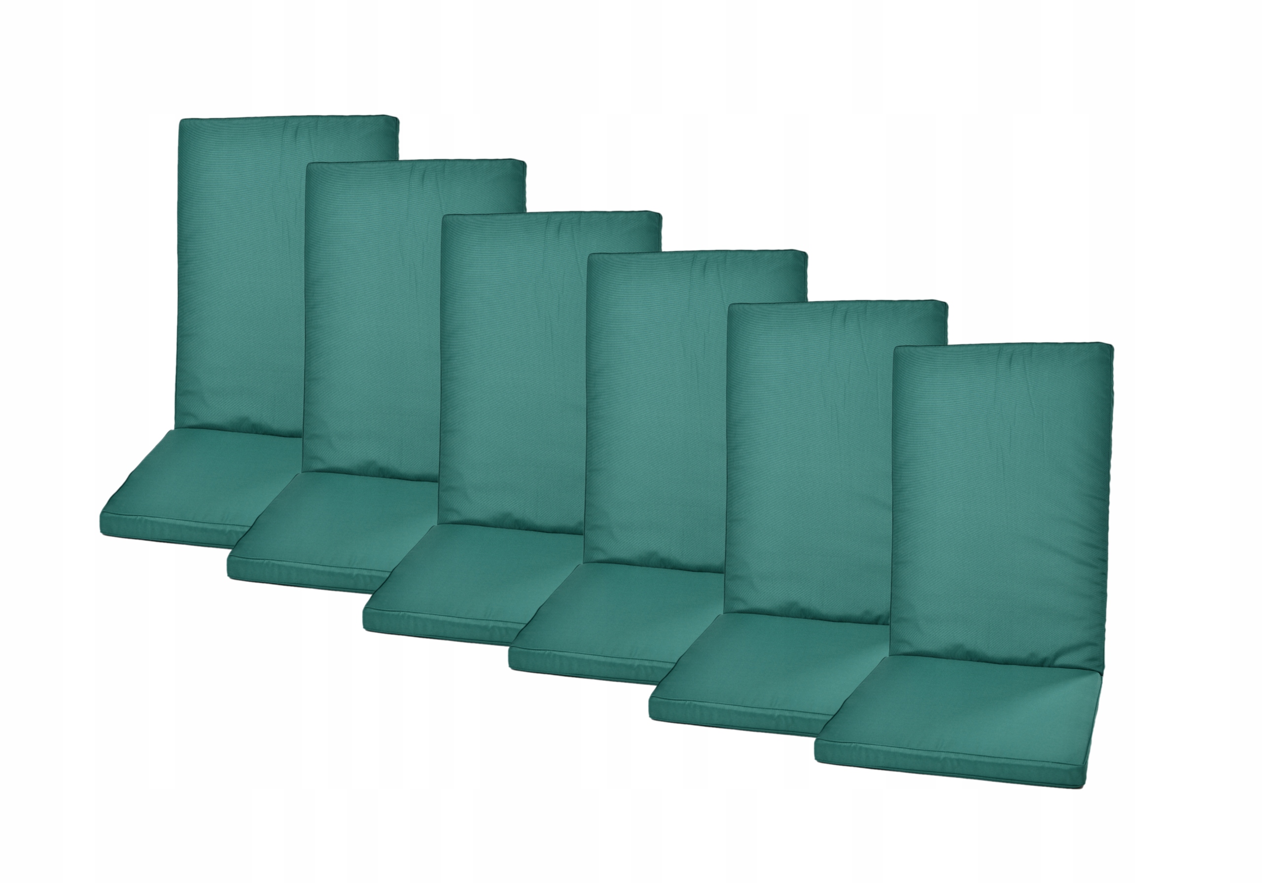 Voděodolné polštáře zelené 6 Ks – na židle polštář se zámkem