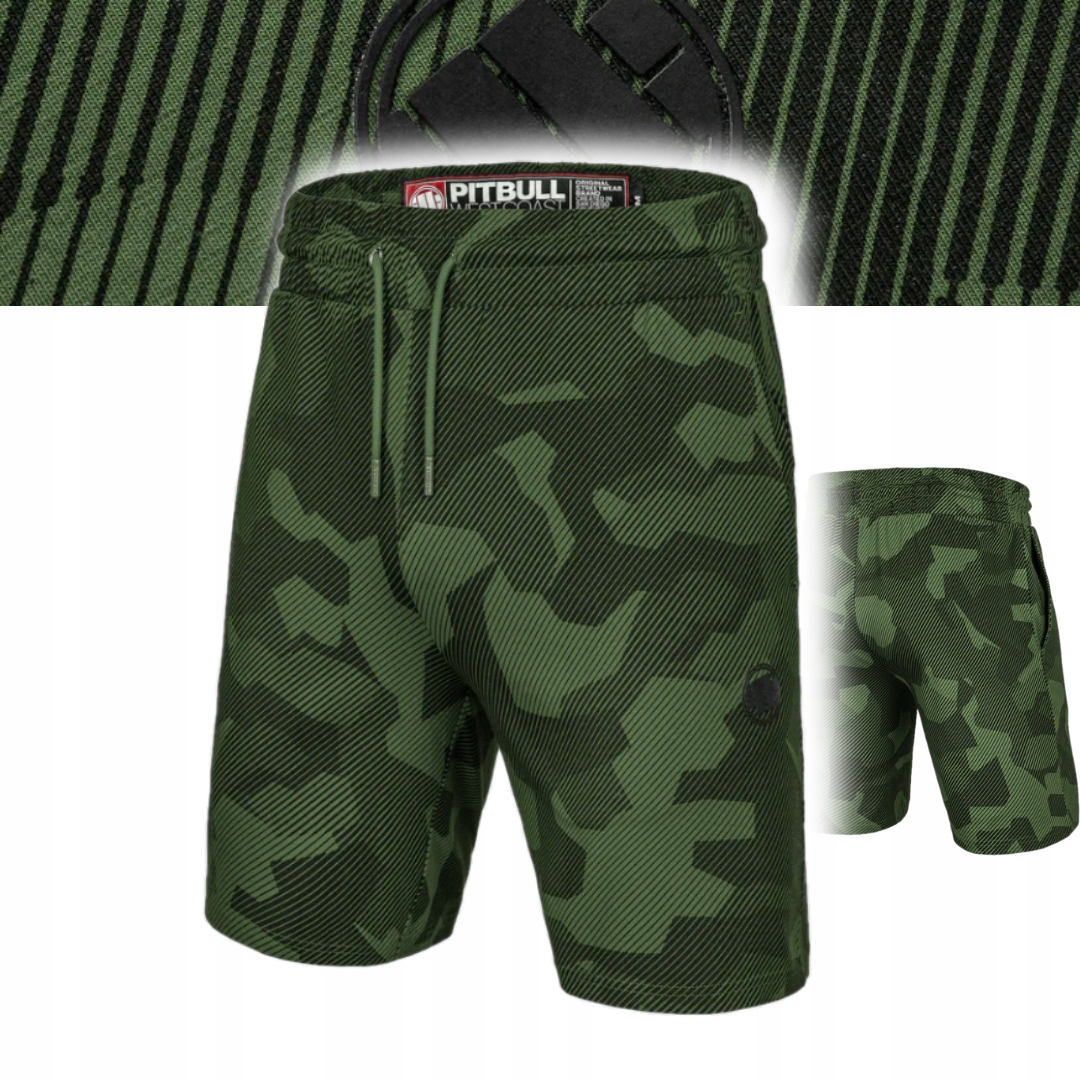 Pitbull West Coast Pánské Šortky Durango Spandex 210 Olivové Dillard S