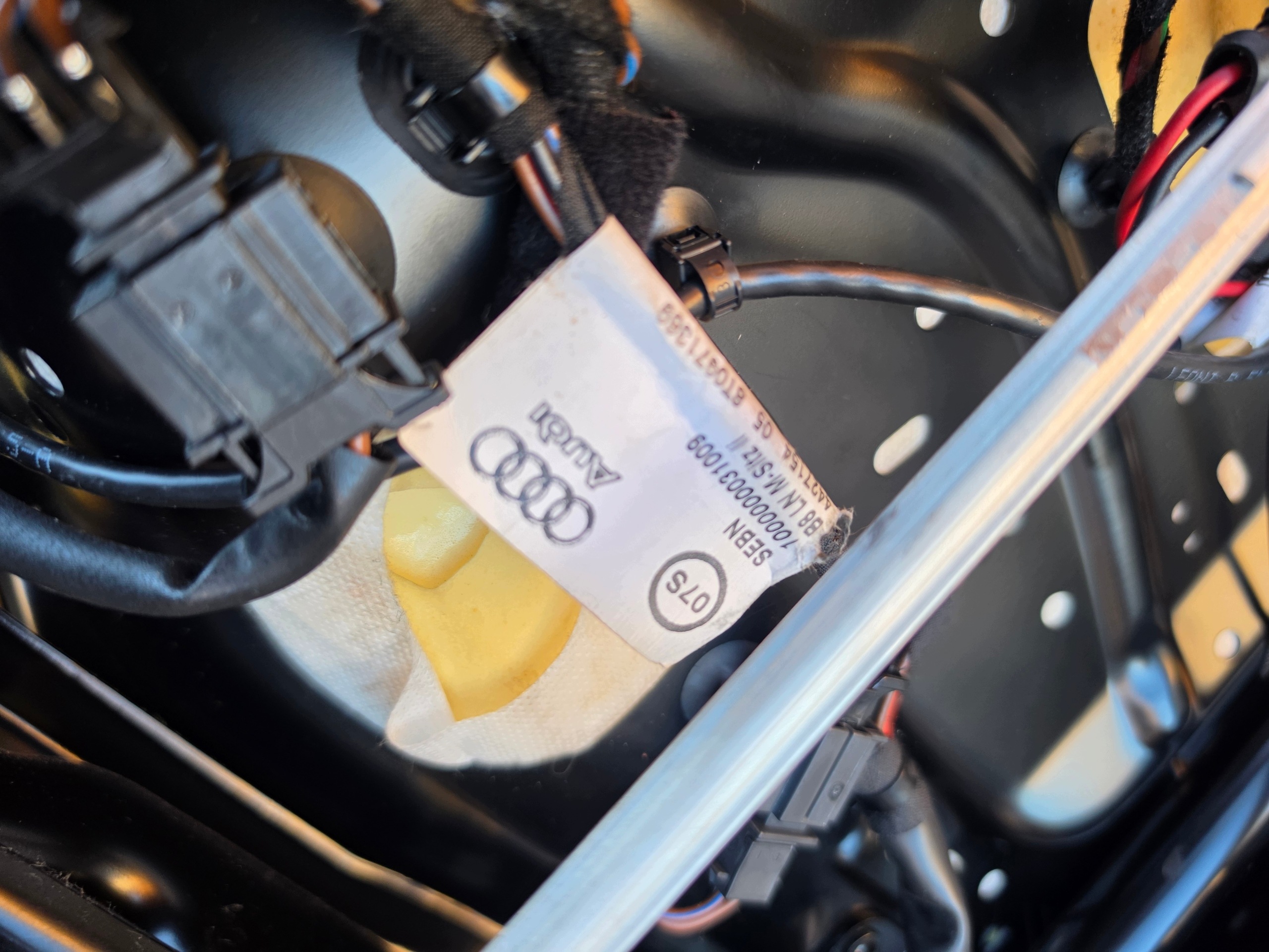 sitz links vorne vorne fahrer AUDI A4 B8