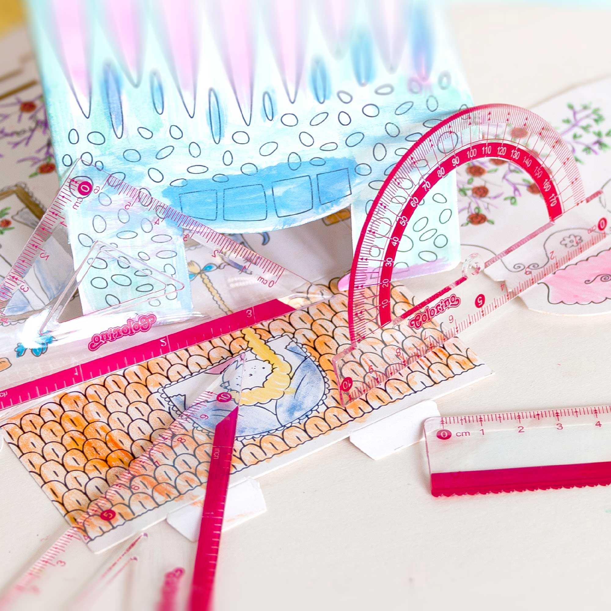 Colorino School Zestaw Geometryczny Z 4 Części Marka Colorino