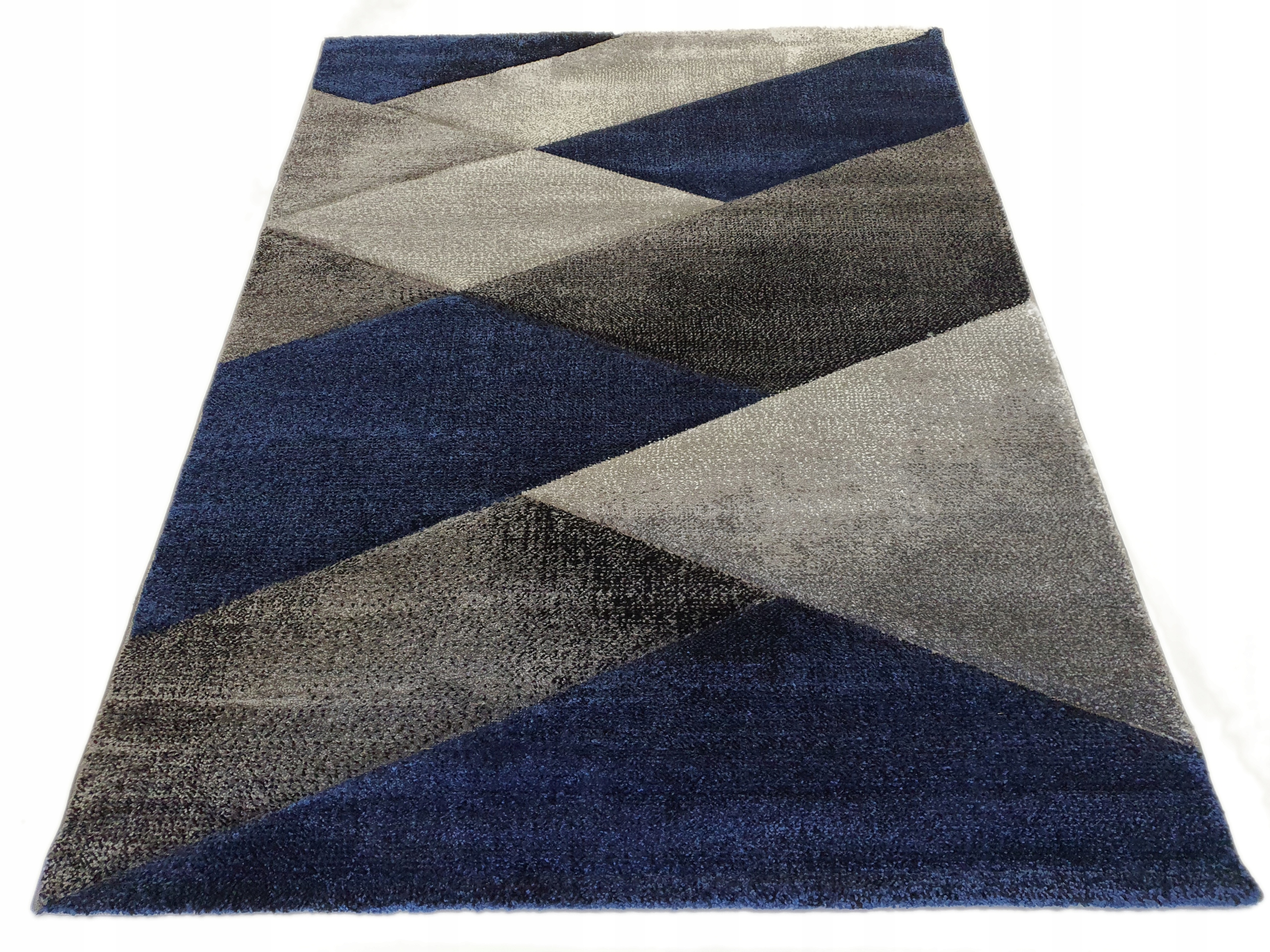 

Dywan Diamond 3D geometria granatowy 160x220