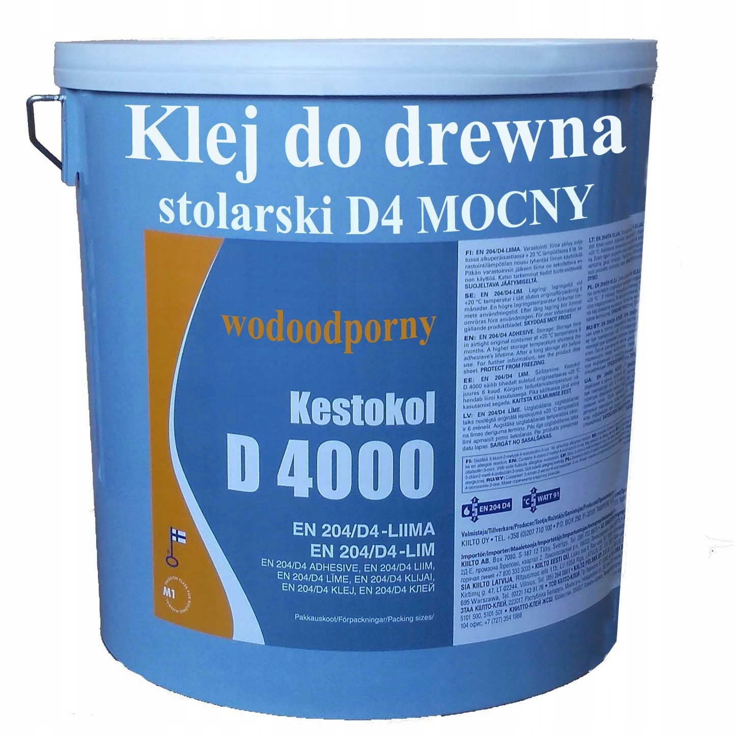 Klej do drewna D4 stolarski wodoodporny Mocny 9KG