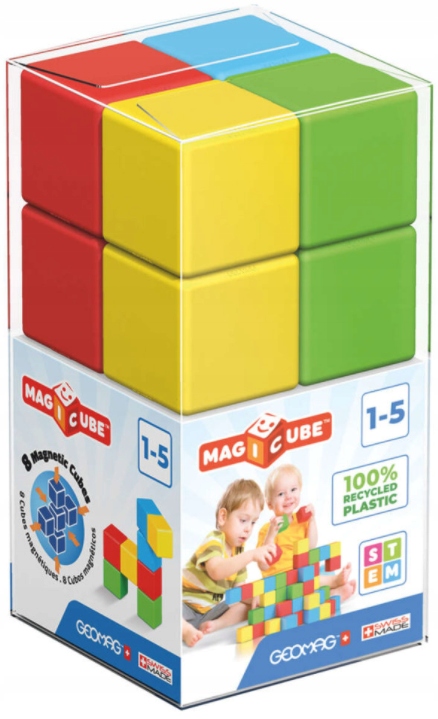 GEOMAG Klocki Magnetyczne MagiCube Full Color | 8 elementów