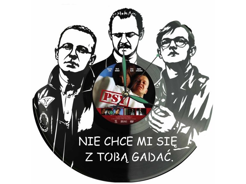 Psi Vinyl Nástěnné hodiny Vinylová deska Unikátní dekorace pro fanoušky hudby