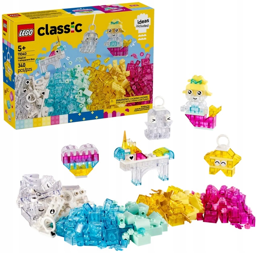 Lego Classic 11040 Kouzelná sada s průhlednými kostkami