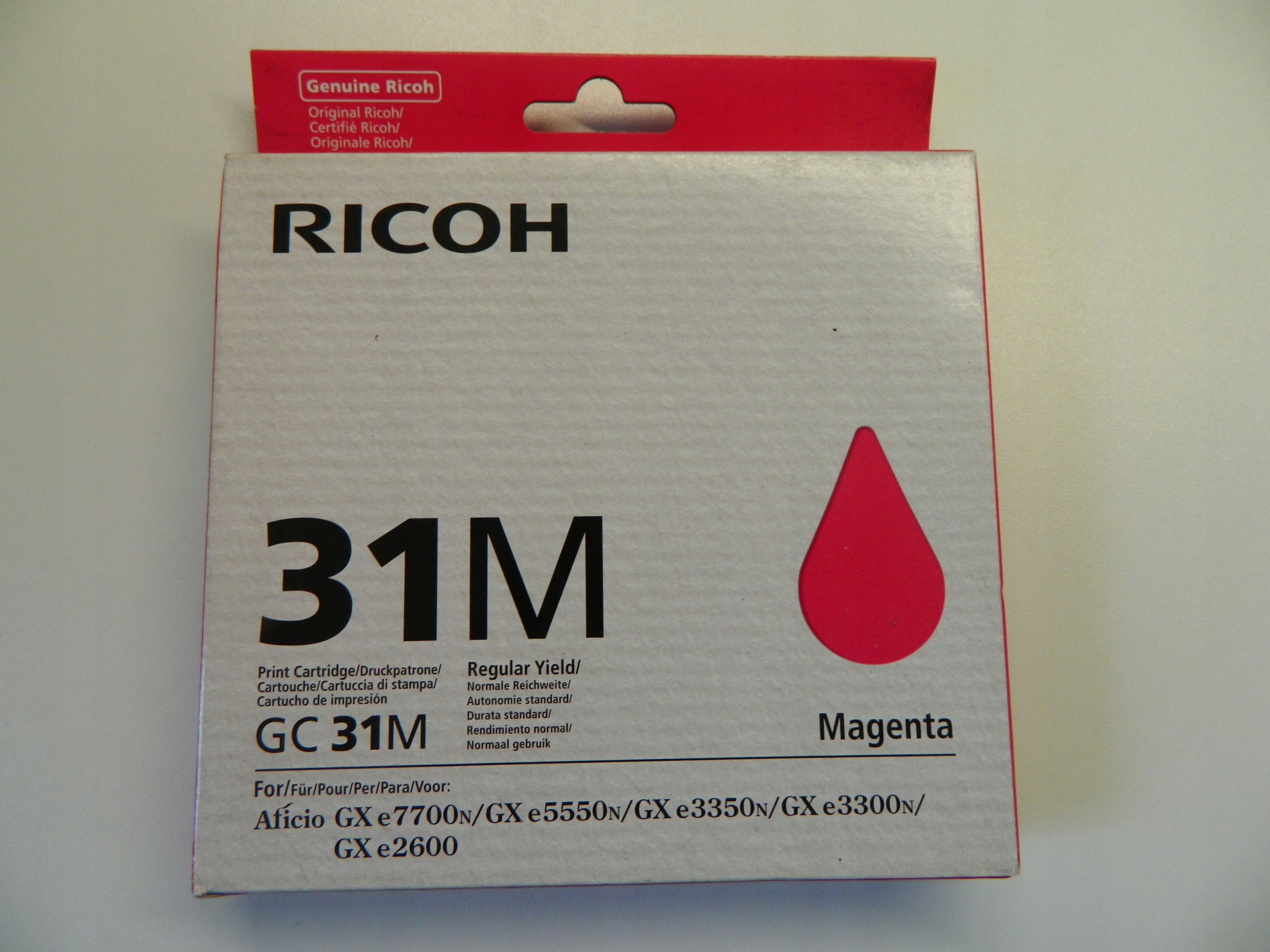 Inkoust Ricoh GC-31M Magenta 405690 Originál