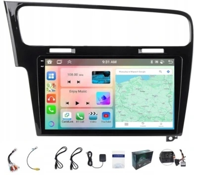Rádio Navigácia Gps Android Vw Golf 7 2012 -2019 Carplay Wifi 4GB 64GB