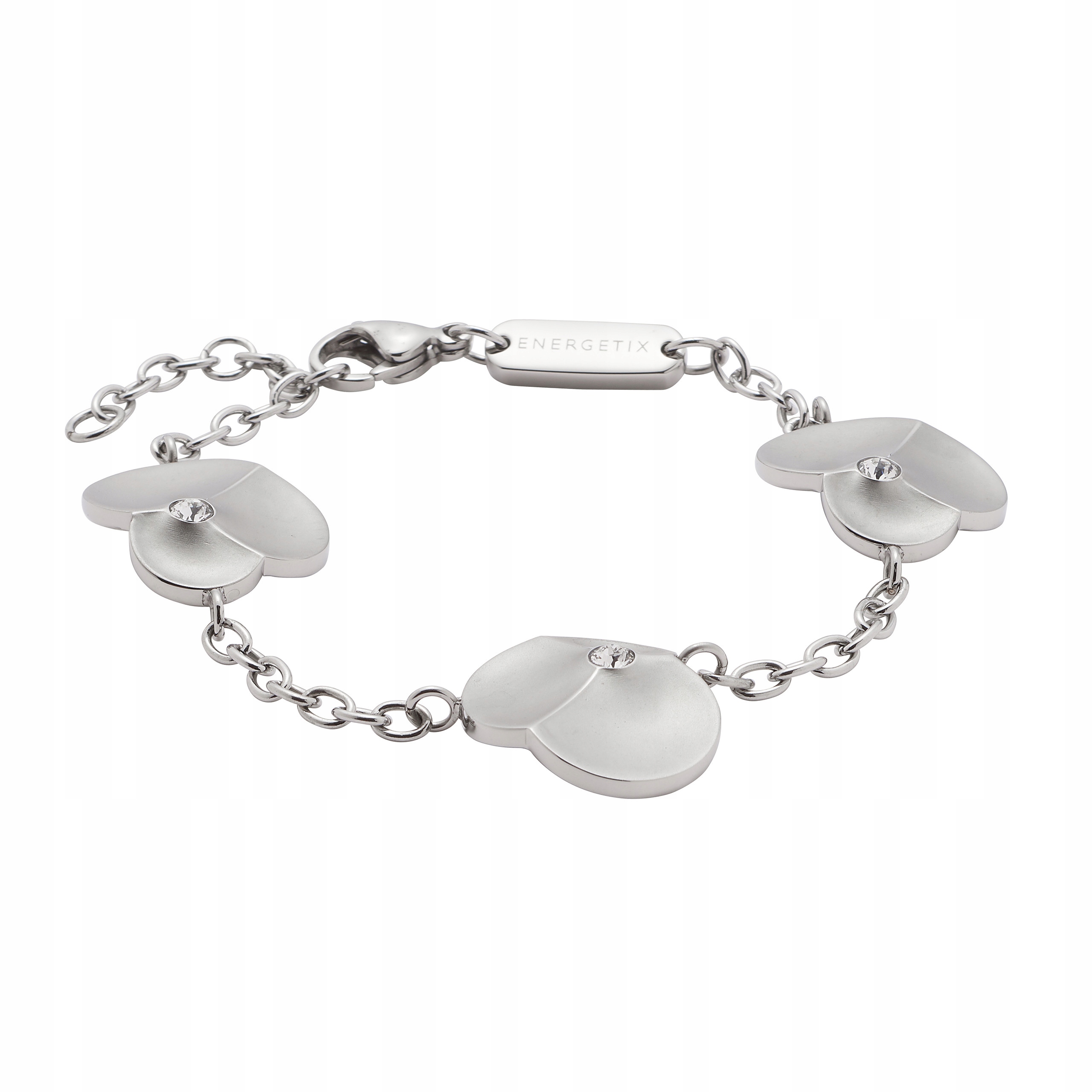 Magnetický náramek na řetízku Květinka Přívěsky Křišťál Ocel Dámská