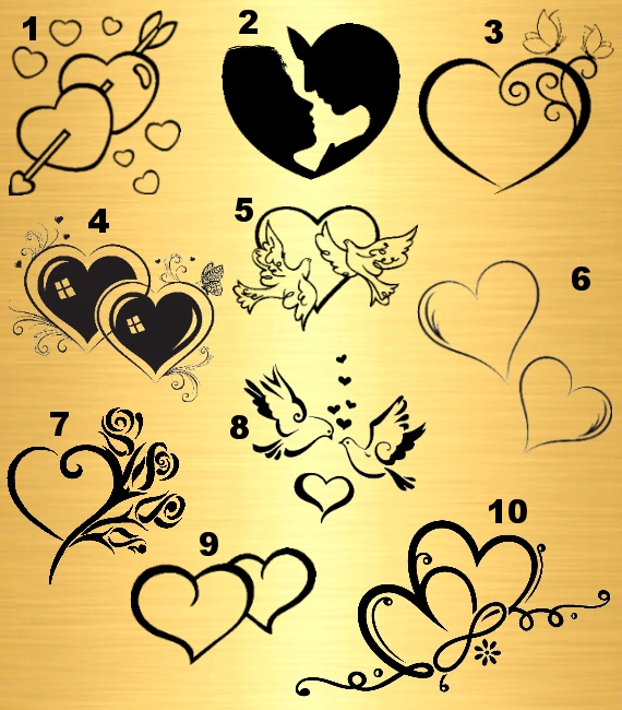 Złoty Łańcuszek 925 Serce w Sercu Grawer Długość całkowita 45 cm