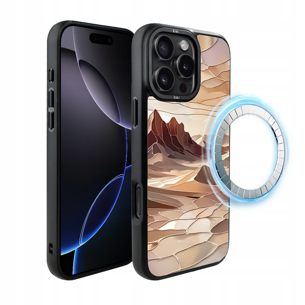 Pouzdro pro iPhone 16 Pro Max Ibizu DropGuard Matt s MagSafe, Pouštní klid