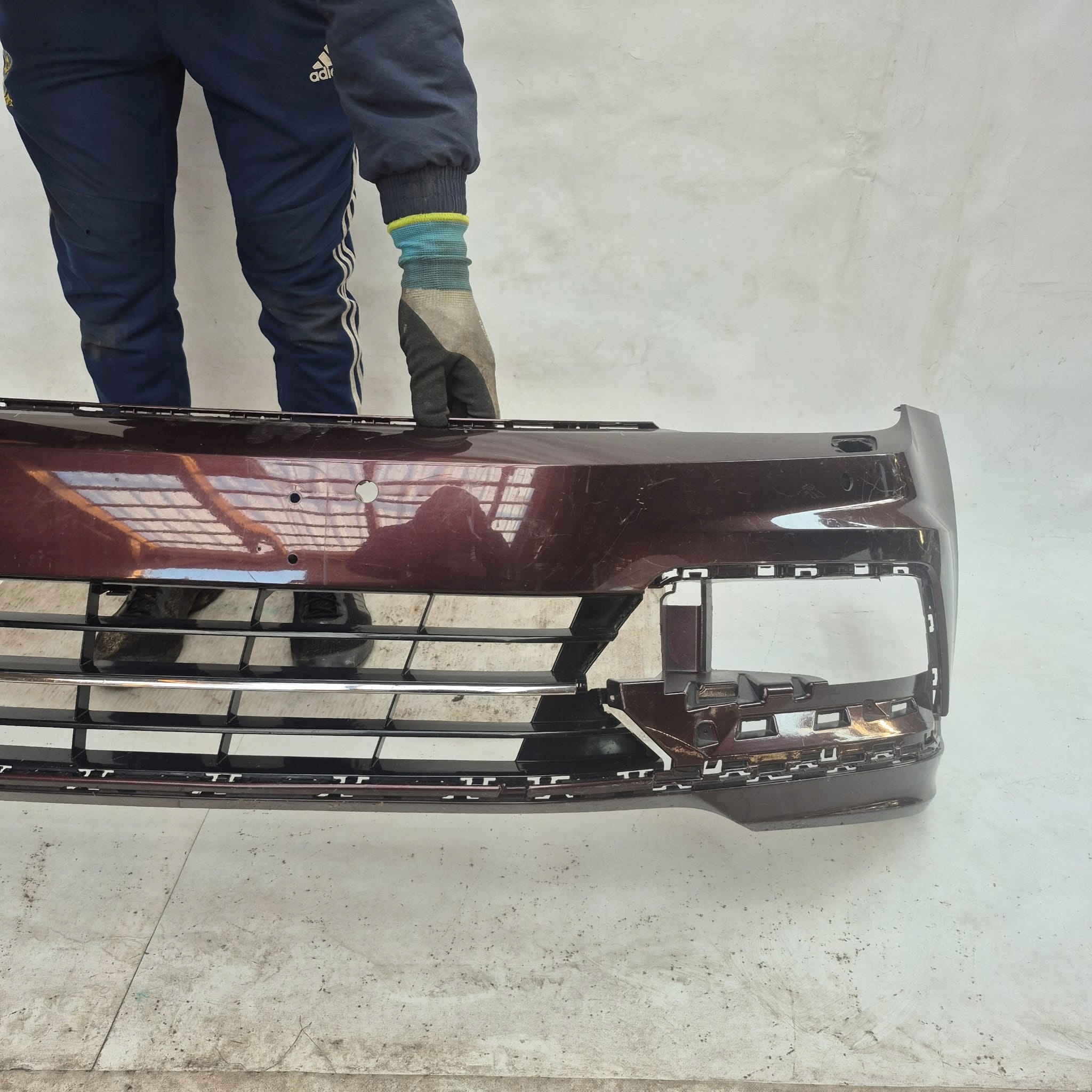 VW PASSAT B8 R-LINE 15- bumper front front SPR 4XPDC 3G0807221D