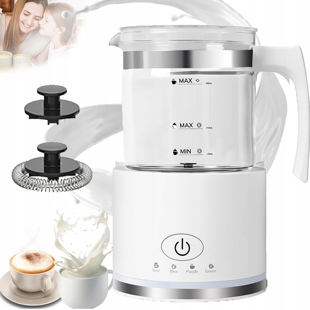 Napěňovač Mléka Elektrický Džbánový S Ohřívačem 4 Režimy 500 ml