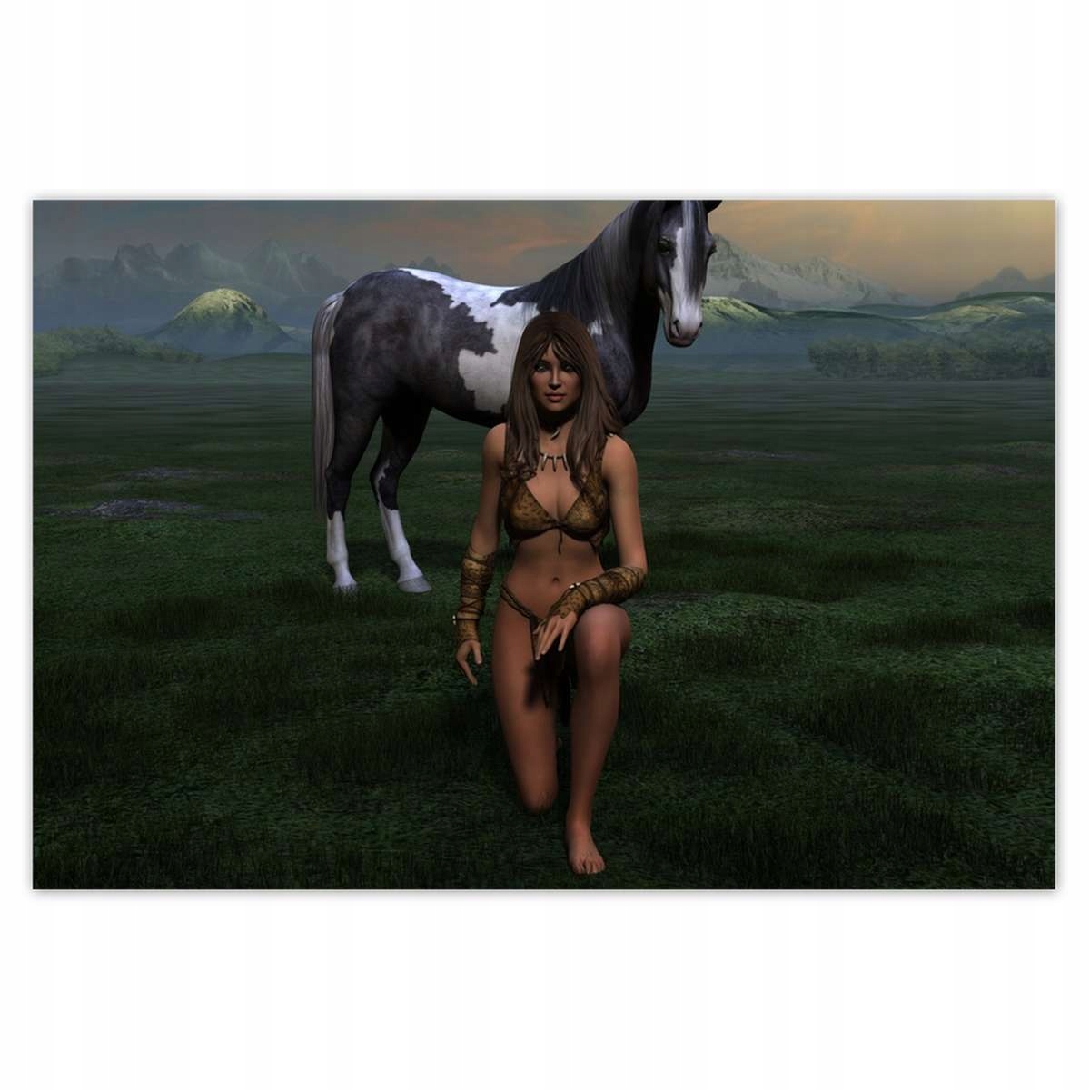 Plakáty 200x135 Dívka s heřmánkem